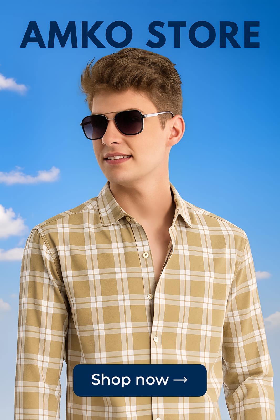 AMKO MENS STYLISH SHIRT
